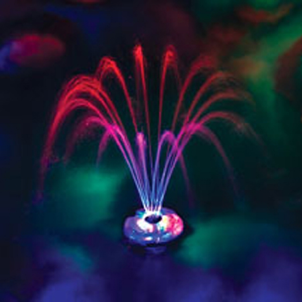 Фонарь плавающий многоцветный с распылителем воды и пультом, музыкальный (4хD)  Game 3509
