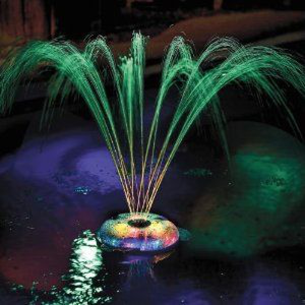 Фонарь плавающий многоцветный с распылителем воды и пультом (4хD)  Game  3565